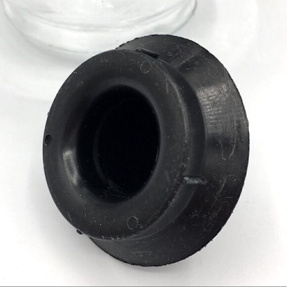 Vintage Glasbake USA Coffee Tea Hottle Black Banded Neck & Lid - Picture 13 of 15